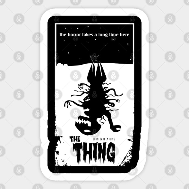 Siberian Husky Dog or... of the 1982 horror film The Thing Sticker by DaveLeonardo